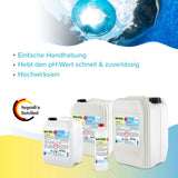 14 kg BAYZID® pH Plus flüssig für Pools in Kanistern - Höfer Chemie GmbH