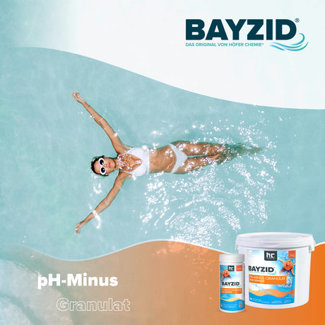 1,5 kg BAYZID® pH Minus Granulat für den Pool - Höfer Chemie GmbH