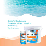 1,5 kg BAYZID® pH Minus Granulat für den Pool - Höfer Chemie GmbH