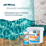 1,5 kg BAYZID® pH Minus Granulat für den Pool - Höfer Chemie GmbH