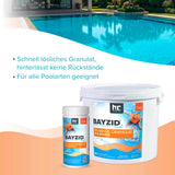 7 kg BAYZID® pH Minus Granulat für den Pool - Höfer Chemie GmbH