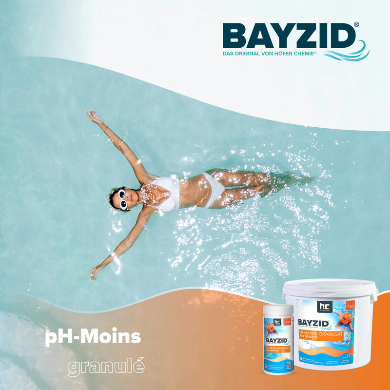 7 kg BAYZID® pH Minus Granulat für den Pool - Höfer Chemie GmbH