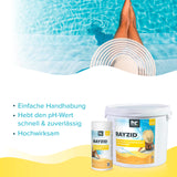 1 kg BAYZID® pH Plus Granulat für den Pool - Höfer Chemie GmbH