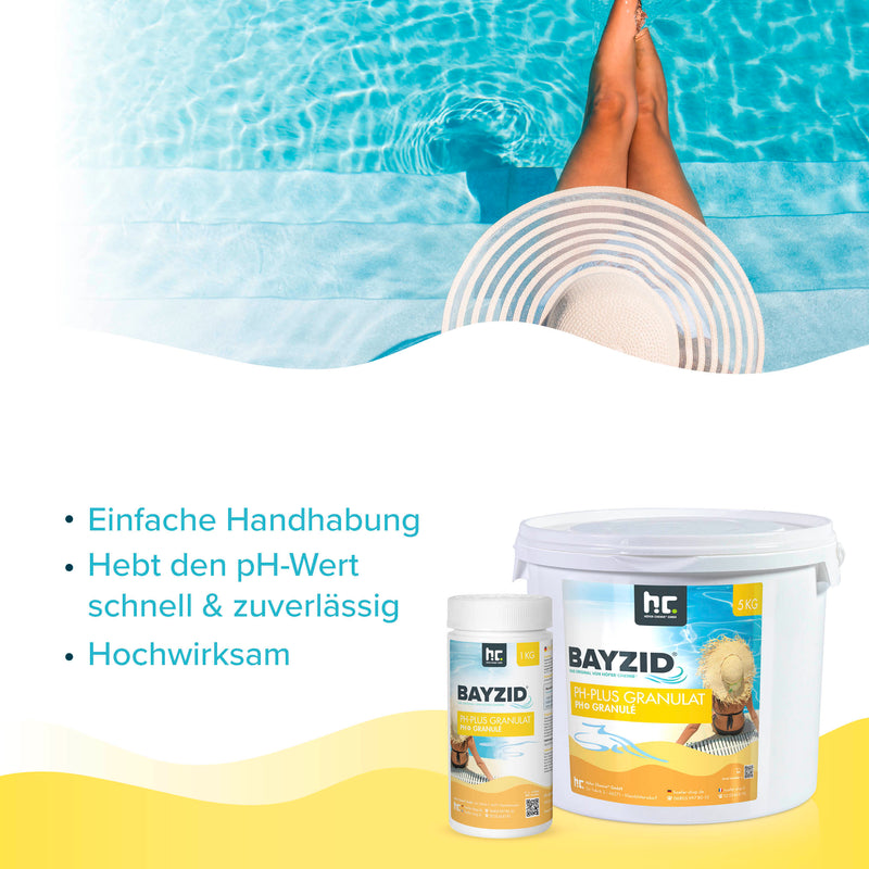 1 kg BAYZID® pH Plus Granulat für den Pool - Höfer Chemie GmbH