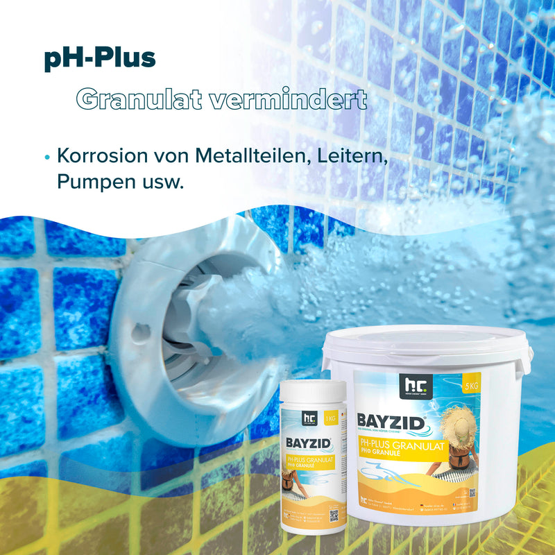 5 kg BAYZID® pH Plus Granulat für den Pool in Eimer - Höfer Chemie GmbH