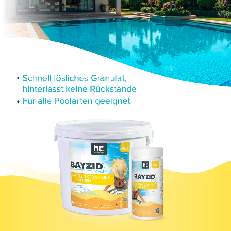 5 kg BAYZID® pH Plus Granulat für den Pool in Eimer - Höfer Chemie GmbH