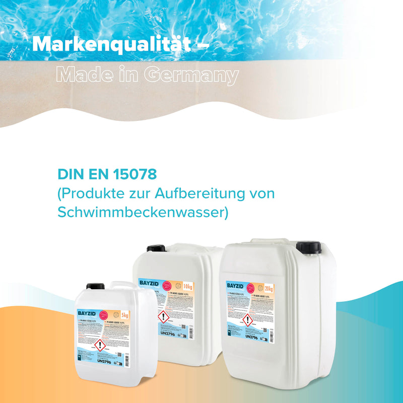 5 kg BAYZID® pH Minus flüssig 14,9% in Kanister - Höfer Chemie GmbH