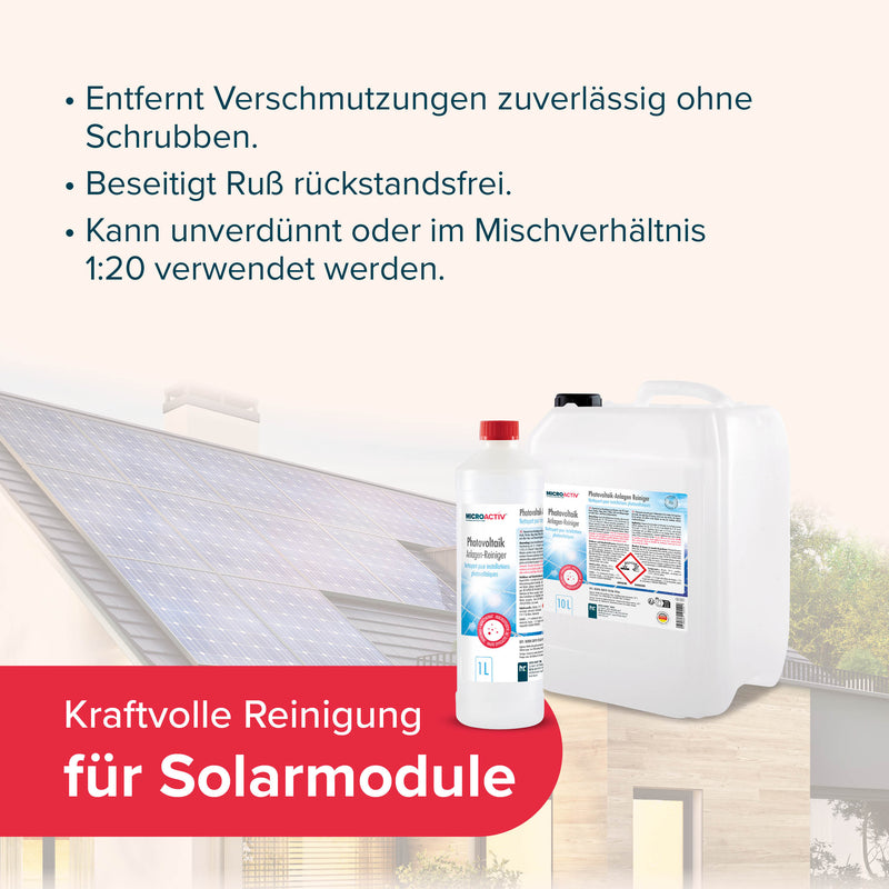 10 L MICROACTIV® Photovoltaik Anlagen Reiniger - Höfer Chemie GmbH