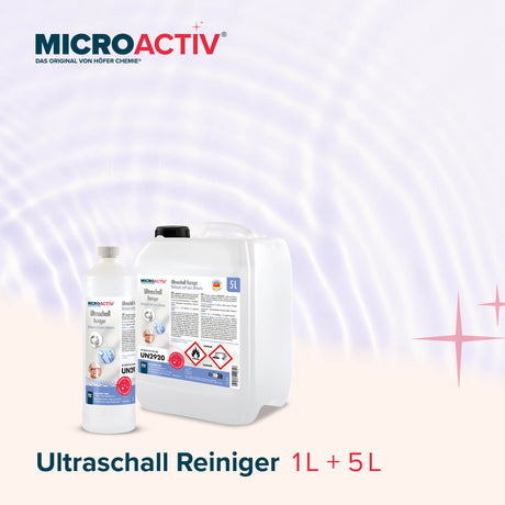 5 L Microactiv® Ultraschallreiniger Flüssig-Konzentrat für Ultraschallbad - Höfer Chemie GmbH