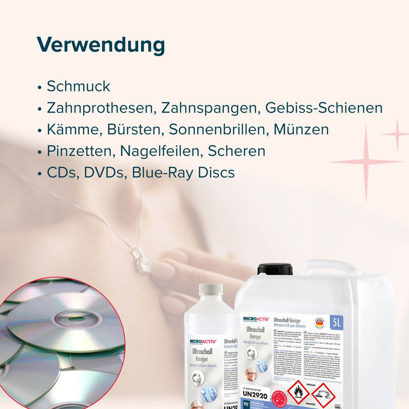 5 L Microactiv® Ultraschallreiniger Flüssig-Konzentrat für Ultraschallbad - Höfer Chemie GmbH