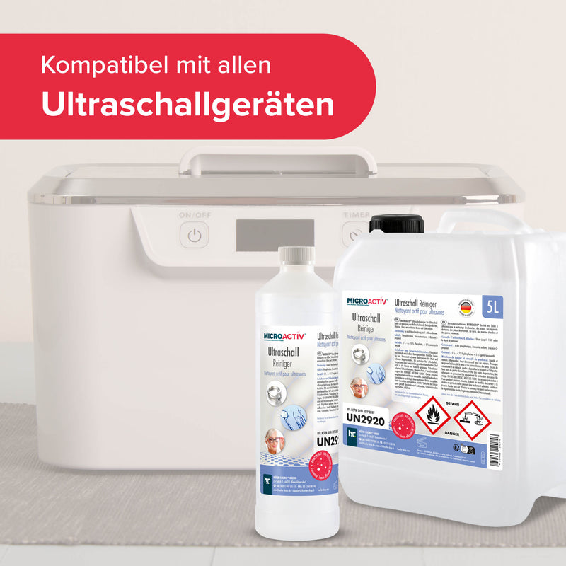 1 L Microactiv® Ultraschallreiniger Flüssig-Konzentrat für Ultraschallbad - Höfer Chemie GmbH