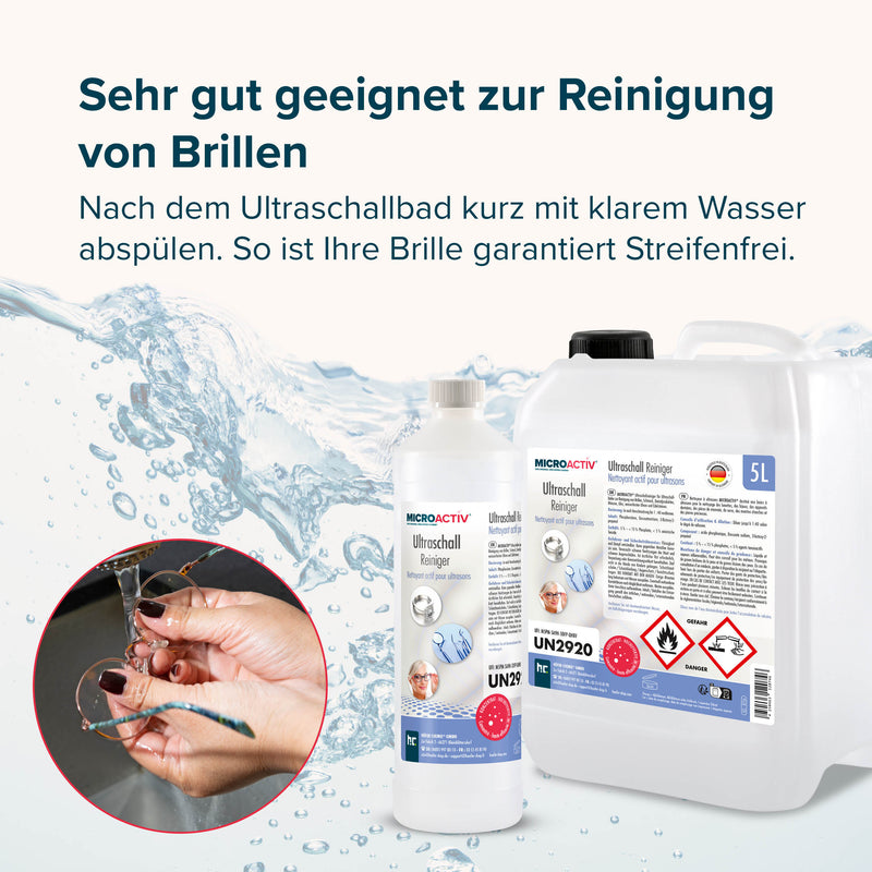 5 L Microactiv® Ultraschallreiniger Flüssig-Konzentrat für Ultraschallbad - Höfer Chemie GmbH