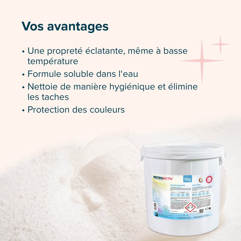 10 kg Microactiv® Waschpulver Vollwaschmittel - Höfer Chemie GmbH