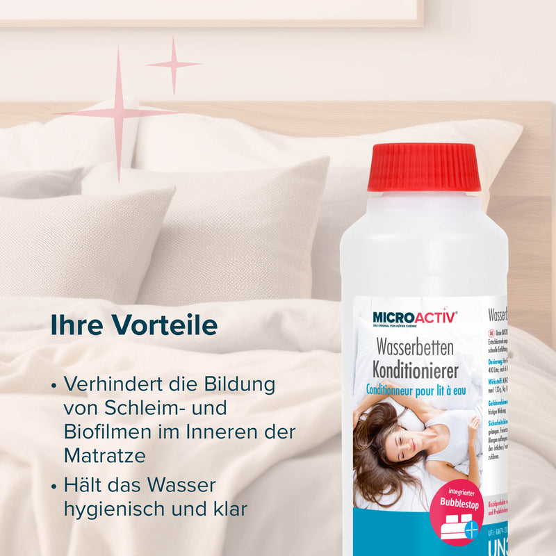 250 ml Microactiv® Konditionierer für Wasserbetten in Flasche - Höfer Chemie GmbH