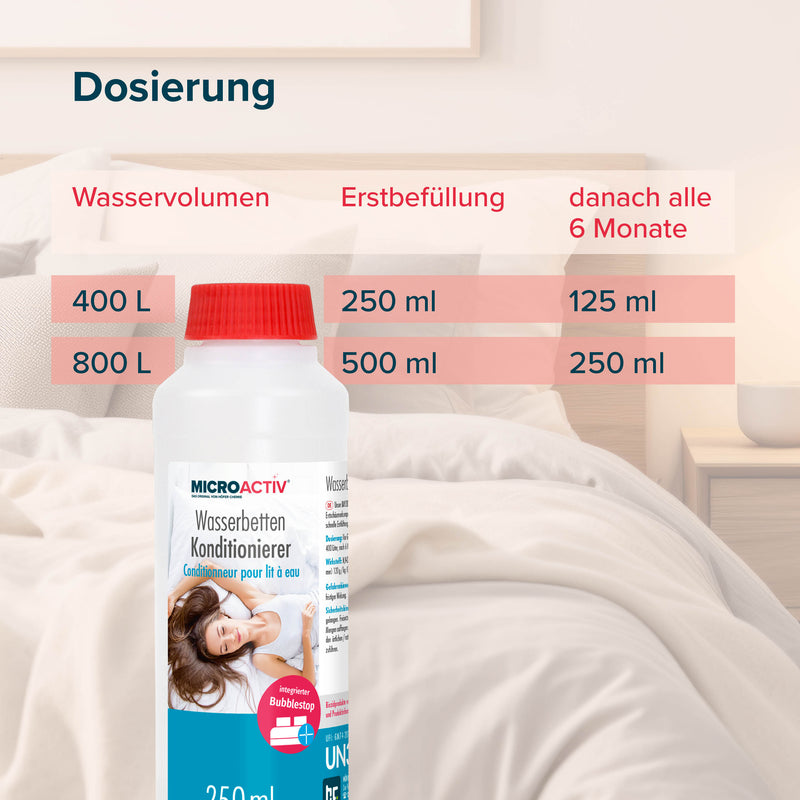 250 ml Microactiv® Konditionierer für Wasserbetten in Flasche - Höfer Chemie GmbH
