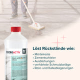 1 L Microactiv® Zement - und Betonschleierentferner in Flaschen - Höfer Chemie GmbH