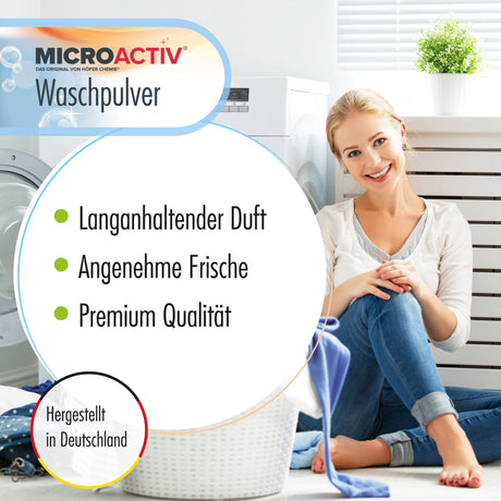 10 kg Microactiv® Waschpulver Vollwaschmittel - Höfer Chemie GmbH