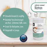 25 kg Natron Backsoda Natriumhydrogencarbonat in Lebensmittelqualität - der perfekte Haushaltshelfer - Höfer Chemie GmbH