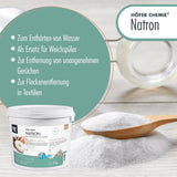 5 kg Natron Backsoda Natriumhydrogencarbonat in Lebensmittelqualität - Höfer Chemie GmbH