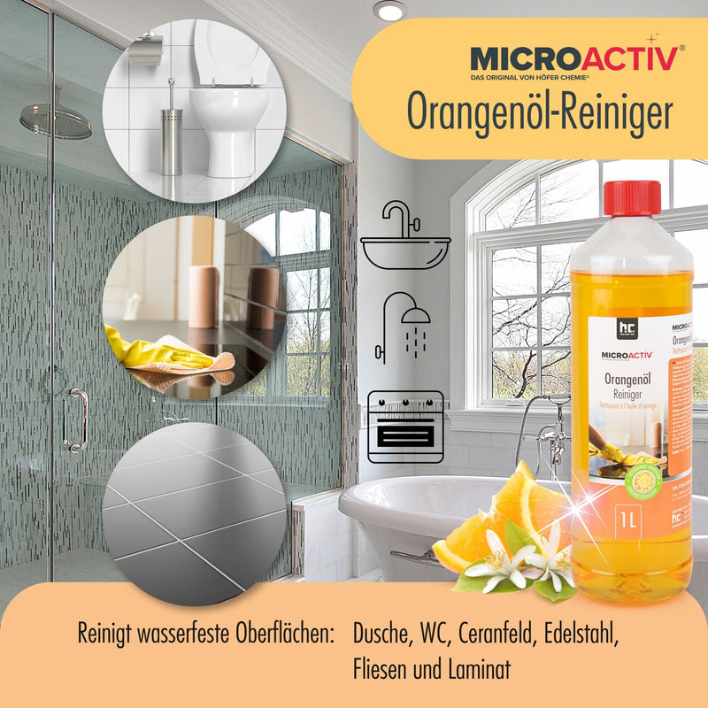 1 L Microactiv® Orangenöl Reiniger Konzentrat - Höfer Chemie GmbH