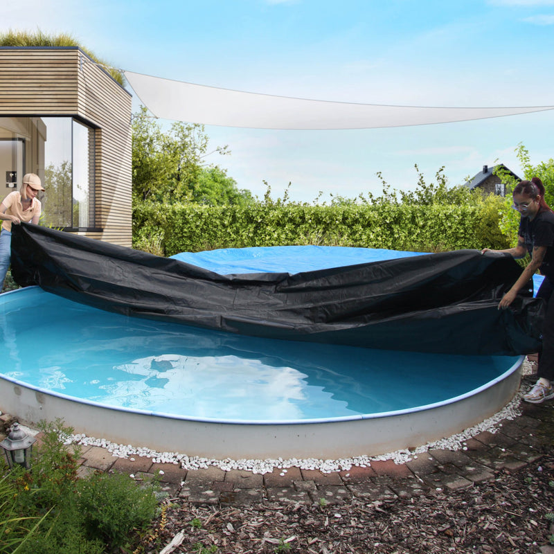 Poolabdeckung für achtförmige Pools 9,20 x 6 m - Höfer Chemie GmbH