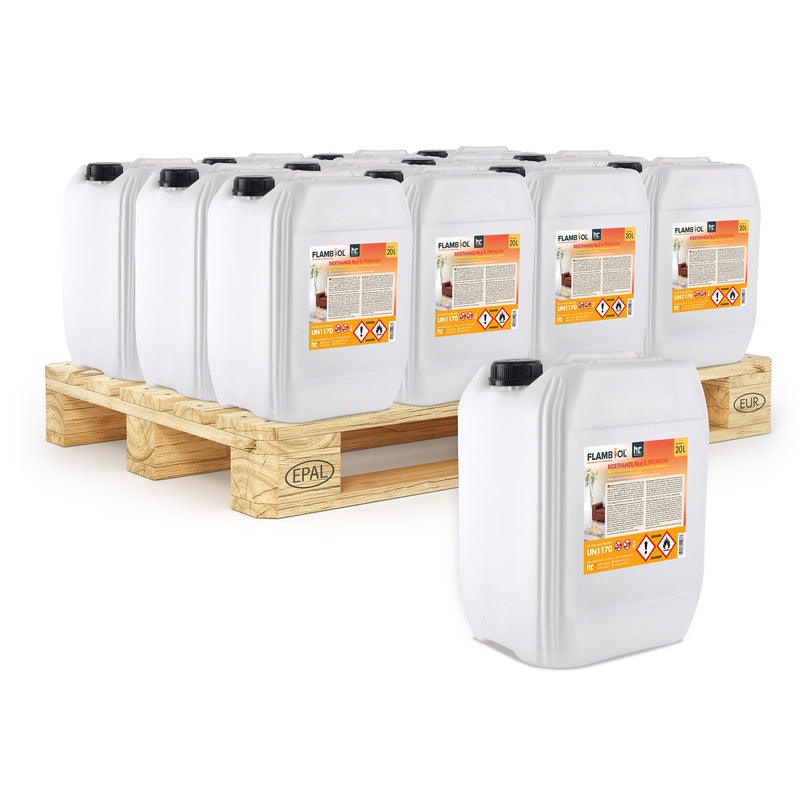 Bioéthanol à 96,6 % dénaturé FLAMBIOL® en bidon de 20 L