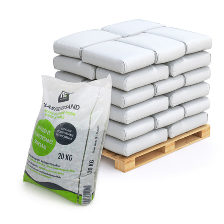 20 kg Spezial Glasgranulat für Sandfilteranlagen 2-5 mm Körnung