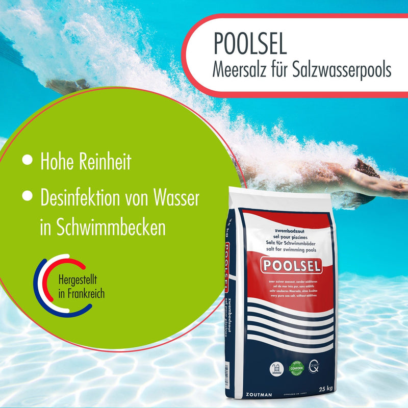 25 kg POOLSEL Meersalz für Salzwasserpools - Höfer Chemie GmbH