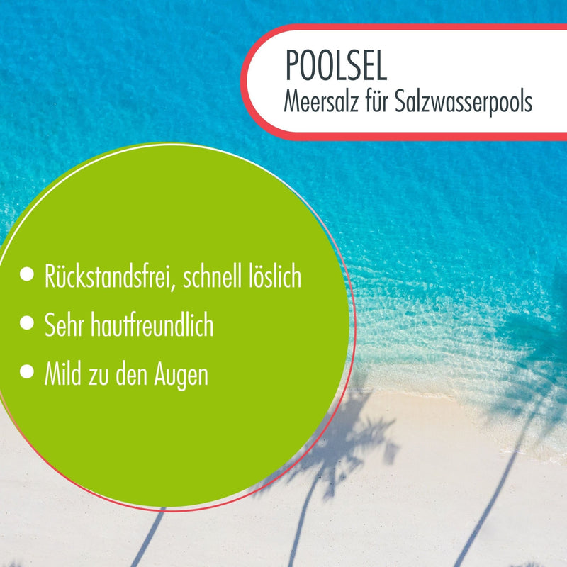 25 kg POOLSEL Meersalz für Salzwasserpools - Höfer Chemie GmbH
