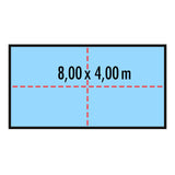 Poolabdeckung für rechteckige Pools 8 x 4 m