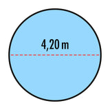 Poolabdeckung für runde Pools 4,20 m - Höfer Chemie GmbH