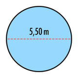 Poolabdeckung für runde Pools 5,50 m - Höfer Chemie GmbH