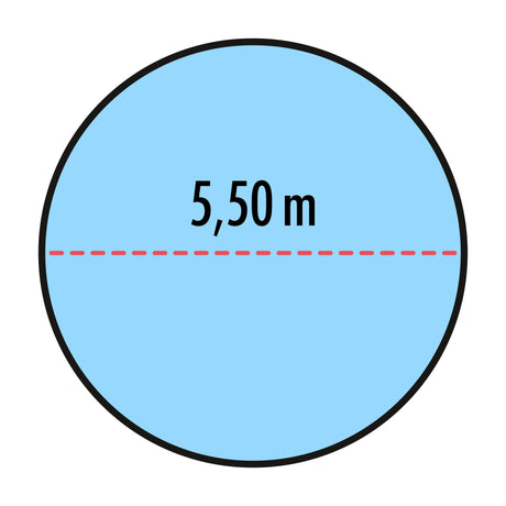 Poolabdeckung für runde Pools 5,50 m - Höfer Chemie GmbH