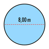 Poolabdeckung für runde Pools 8 m - Höfer Chemie GmbH