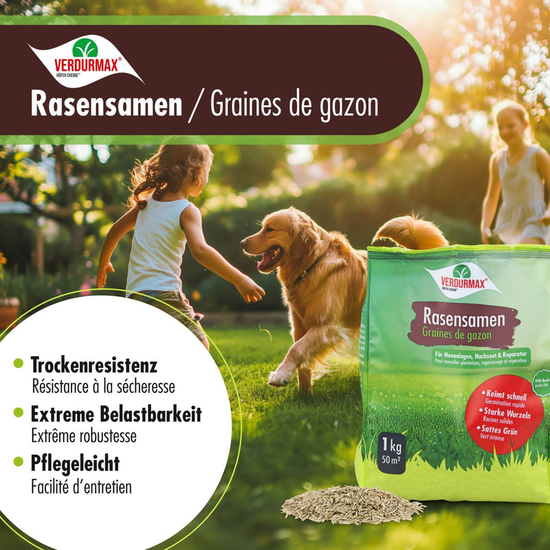 1 kg VERDURMAX® Rasensamen - Höfer Chemie GmbH