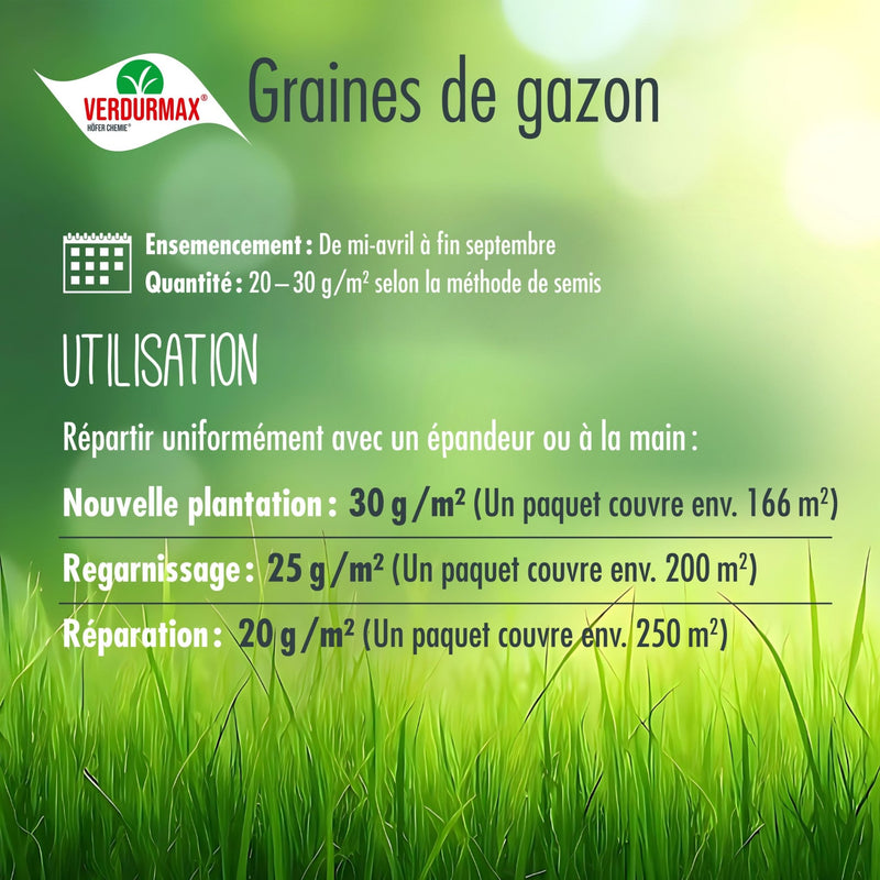 5 kg VERDURMAX® Rasensamen - Höfer Chemie GmbH