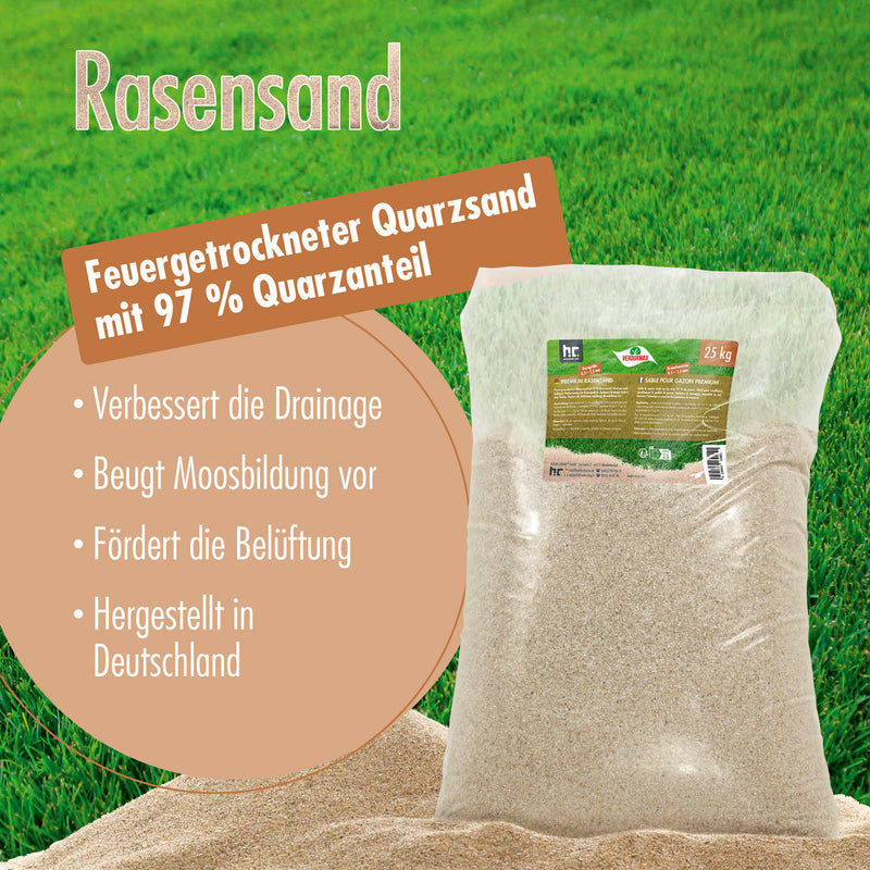 25 kg VERDURMAX® Premium Rasensand 0,3 - 1,5 mm