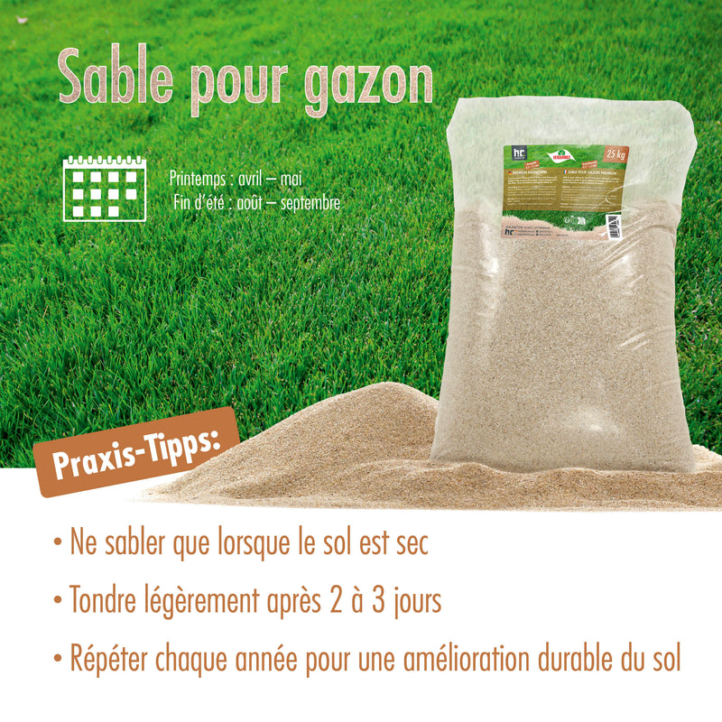 25 kg VERDURMAX® Sable pour gazon 0,3-1,5 mm